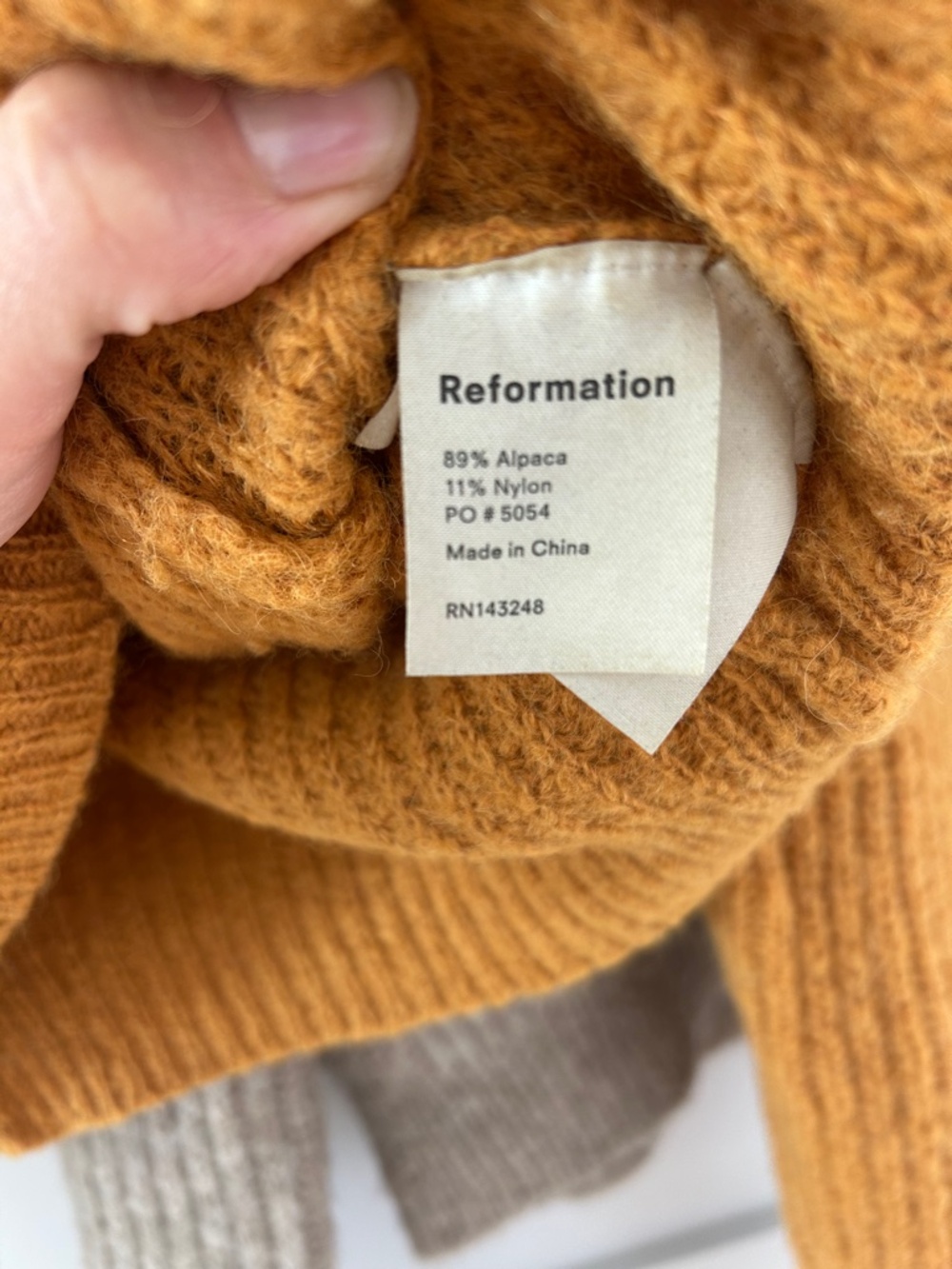 Two Reformation Alpaca Sweaters, Size Small - Picture 2 of 5